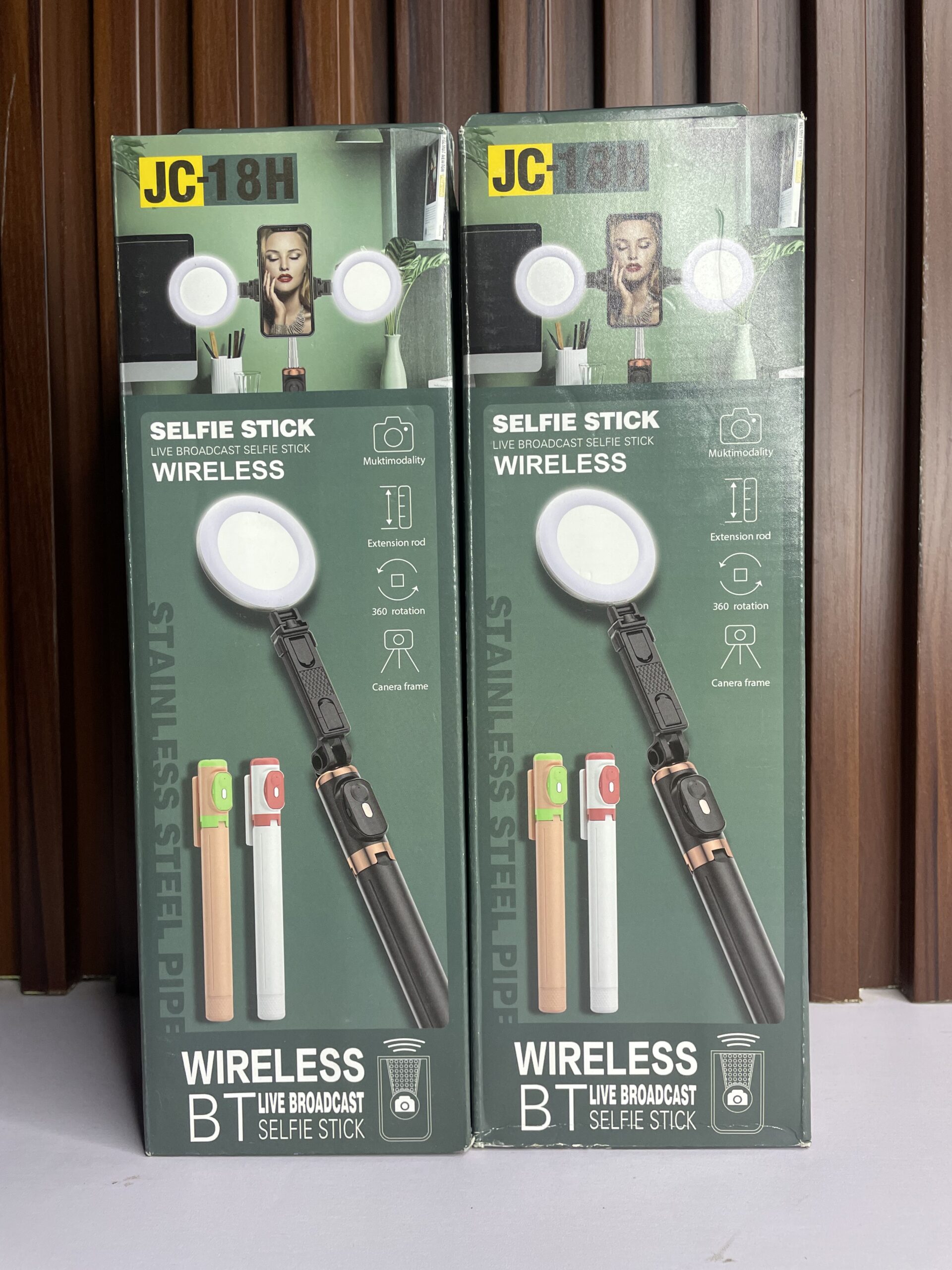 JC-18H Wireless BT Live Broadcast Selfie Stick - Image 2