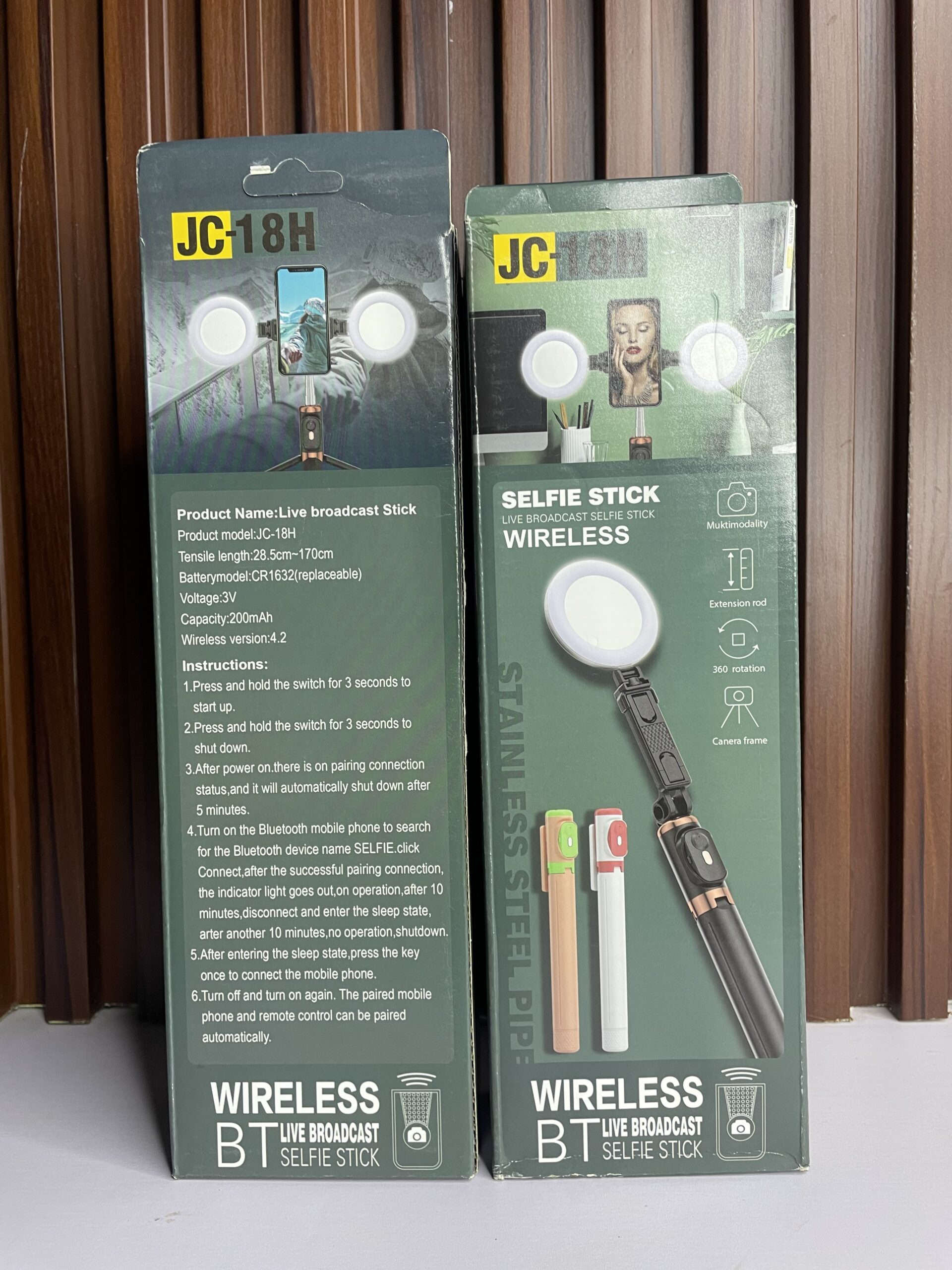jc18h live broadcast selfie stick