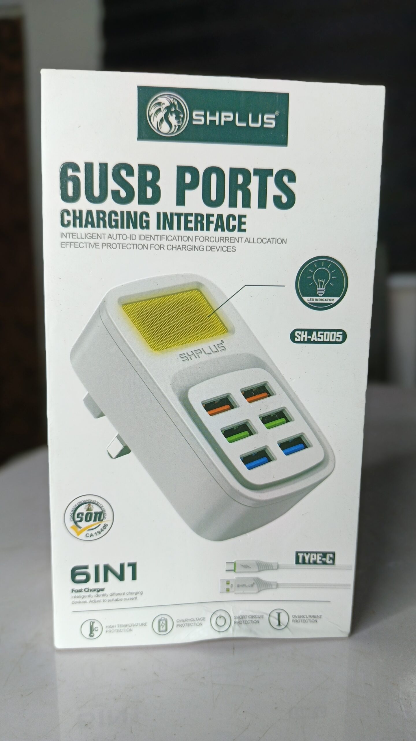 SHPLUS 6-USB Ports SH-A5005